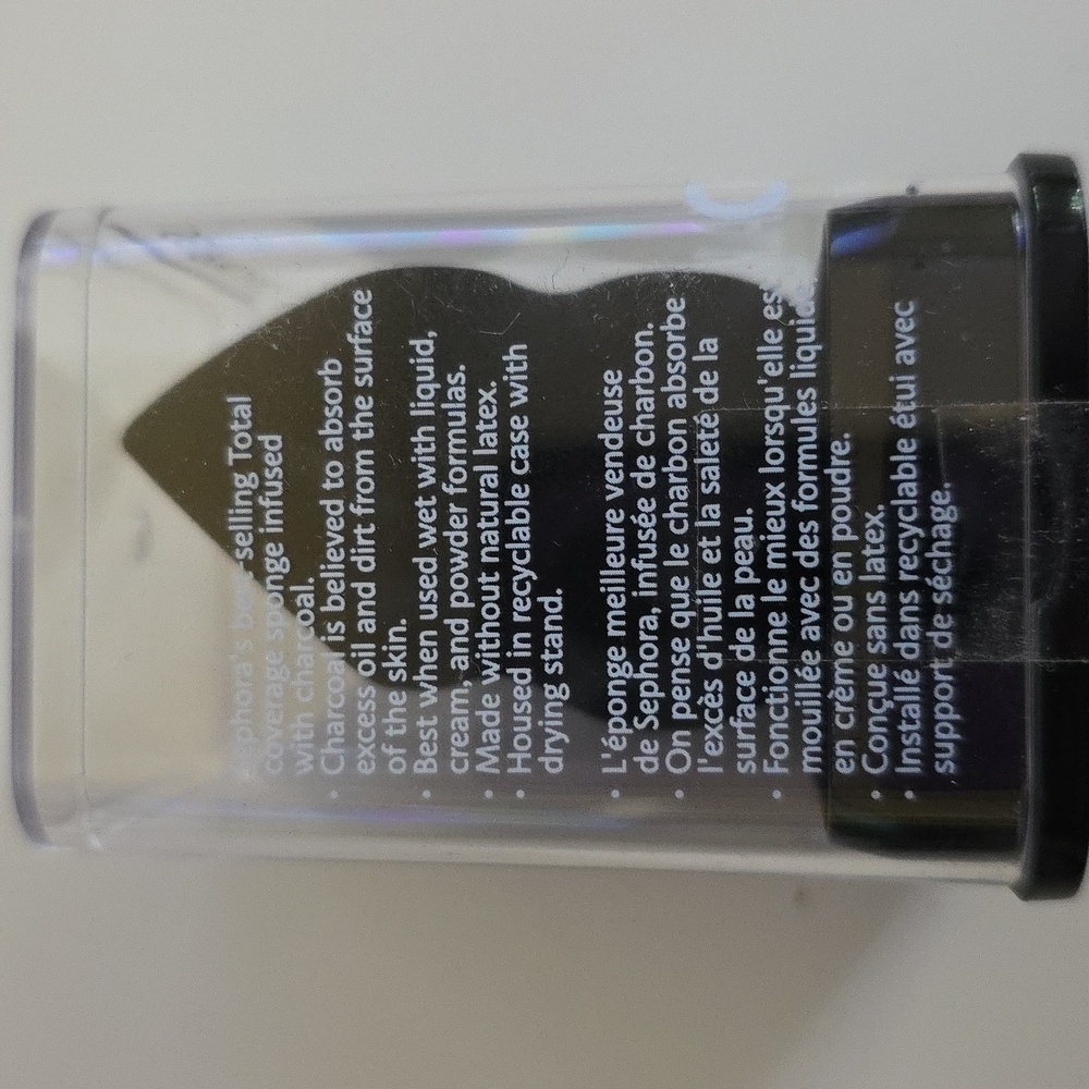 Sephora Charcoal Total Coverage Sponge Infused Reusable Case And Drying Stand - Picture 4 of 6